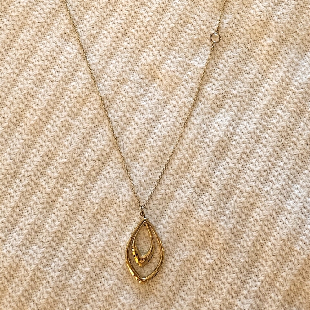 LOFT Gold-tone Pendant Necklace
